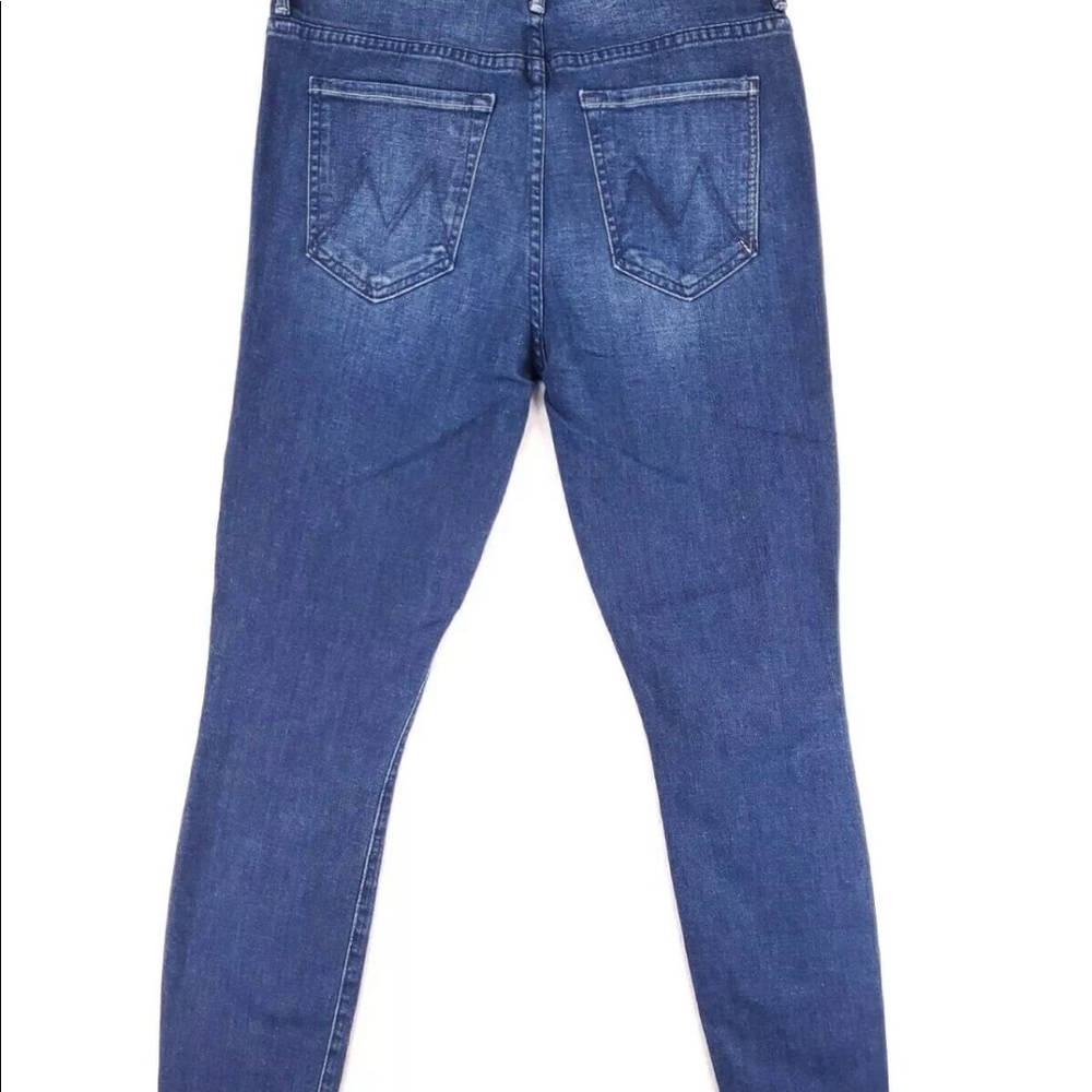 Mother High Waisted Looker Ankle Fray Moonlust Privateer Skinny Jeans 27